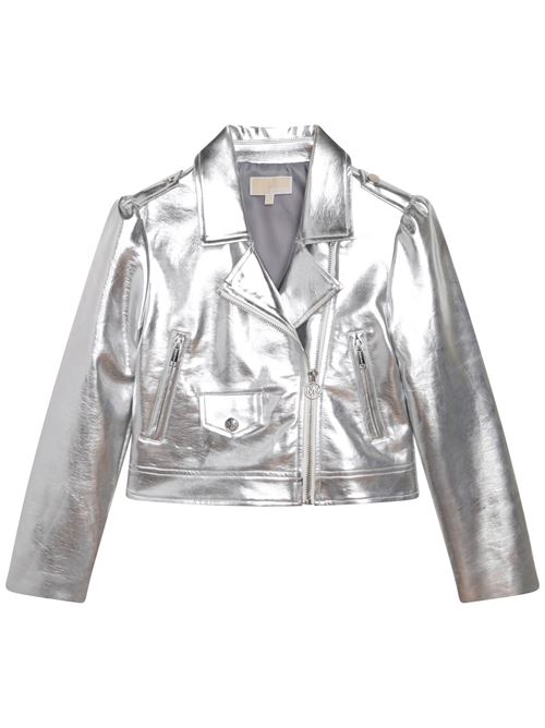 Giubbino laminato Junior MICHAEL KORS | R16123ARGENTO##